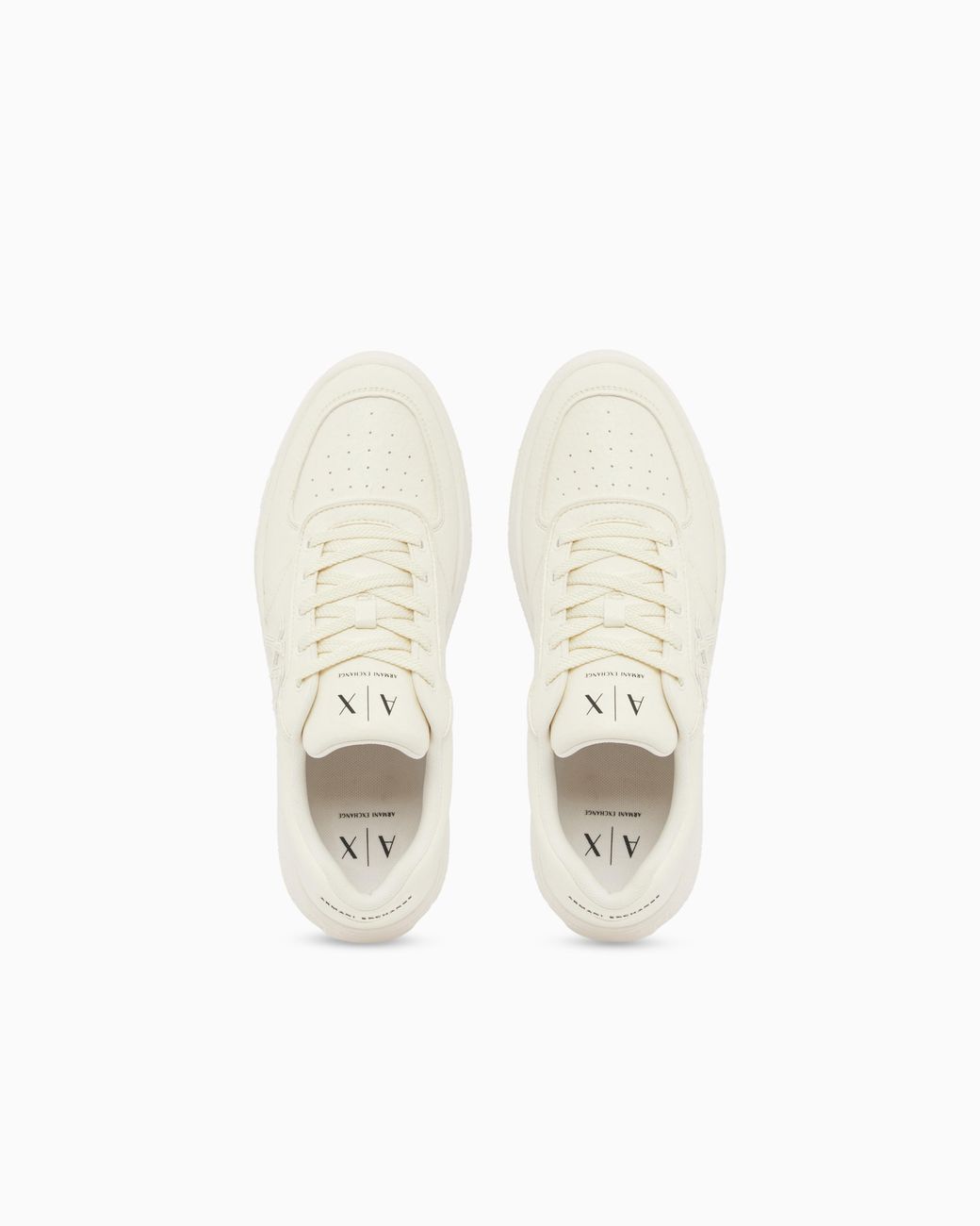 ARMANI EXCHANGE White Sneakers With Deer Effect for men