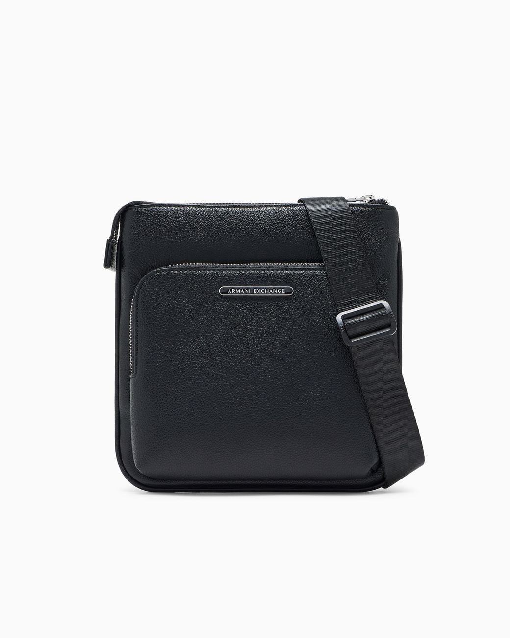 ARMANI EXCHANGE Black Crossbody Bag With A Front Zip Pocket And Adjustable Strap for men