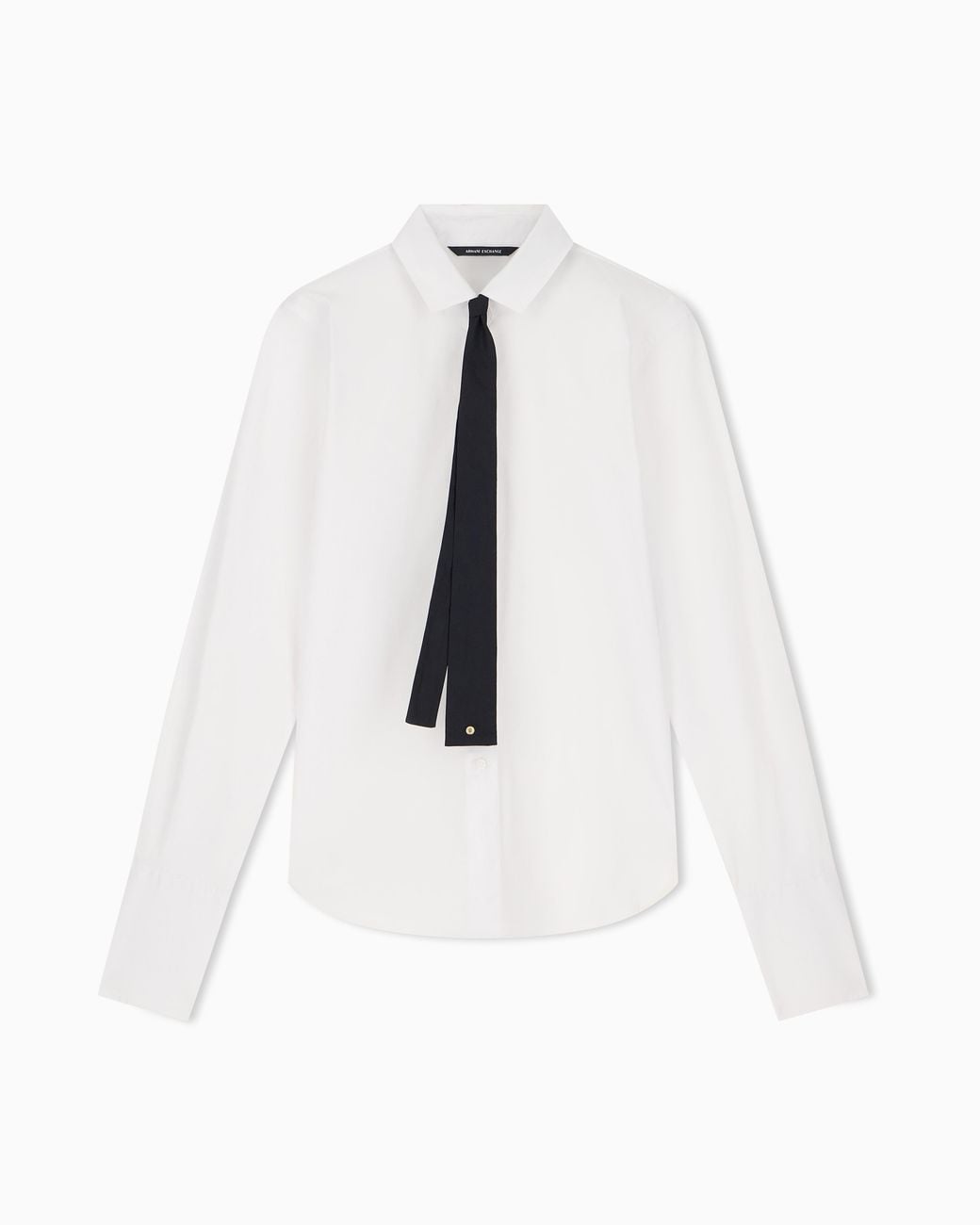 ARMANI EXCHANGE White Regular Fit Shirt Cotton Popeline