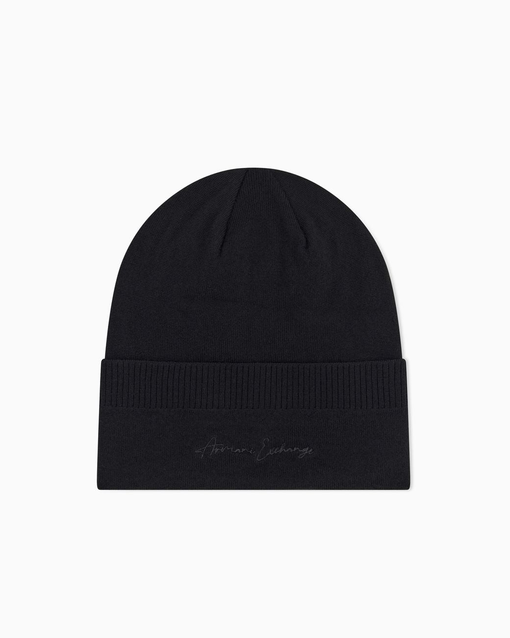 Bonnets En Cachemire À Revers Côtelé Essential ARMANI EXCHANGE en coloris Blue