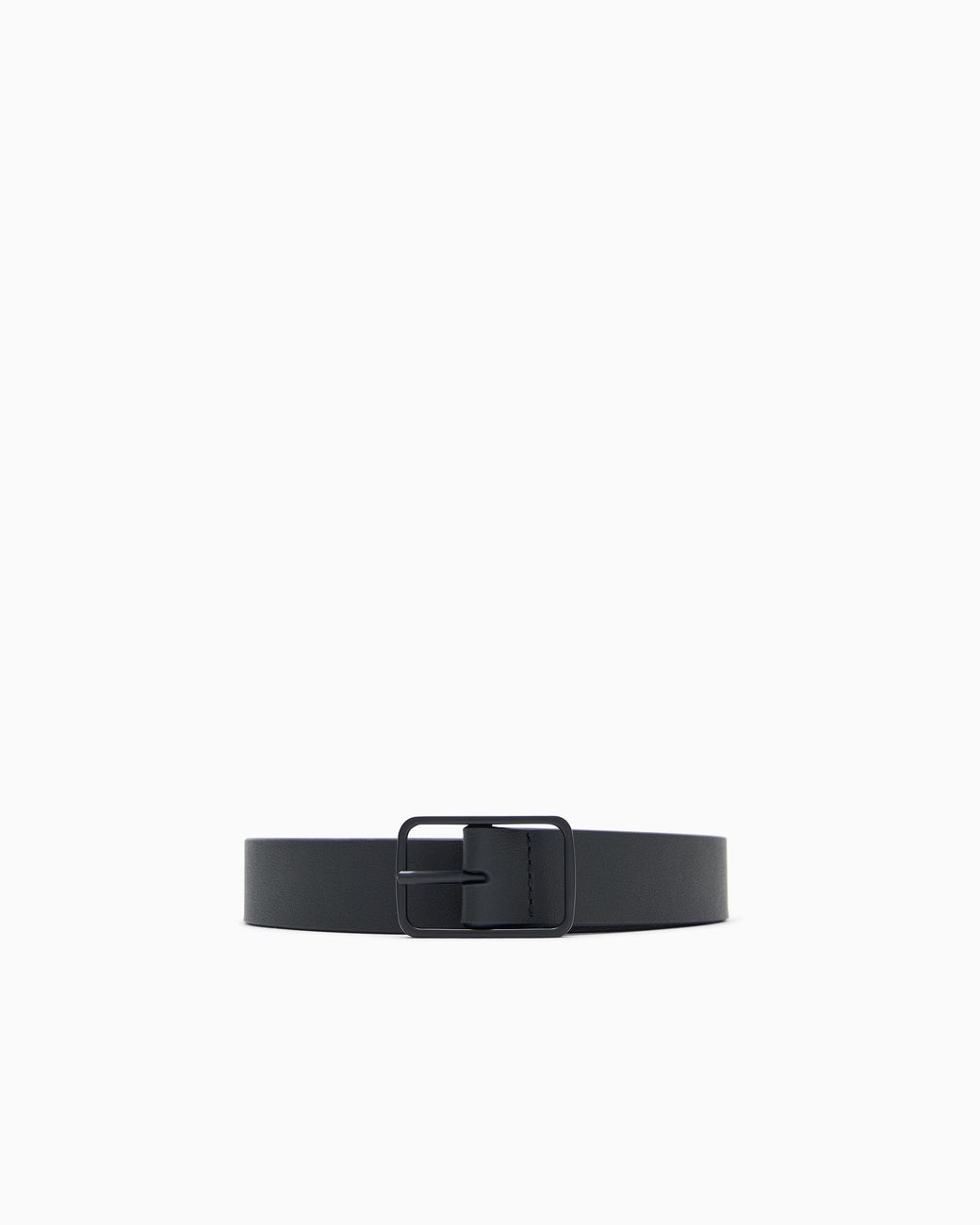 ARMANI EXCHANGE White Tongue Belt for men