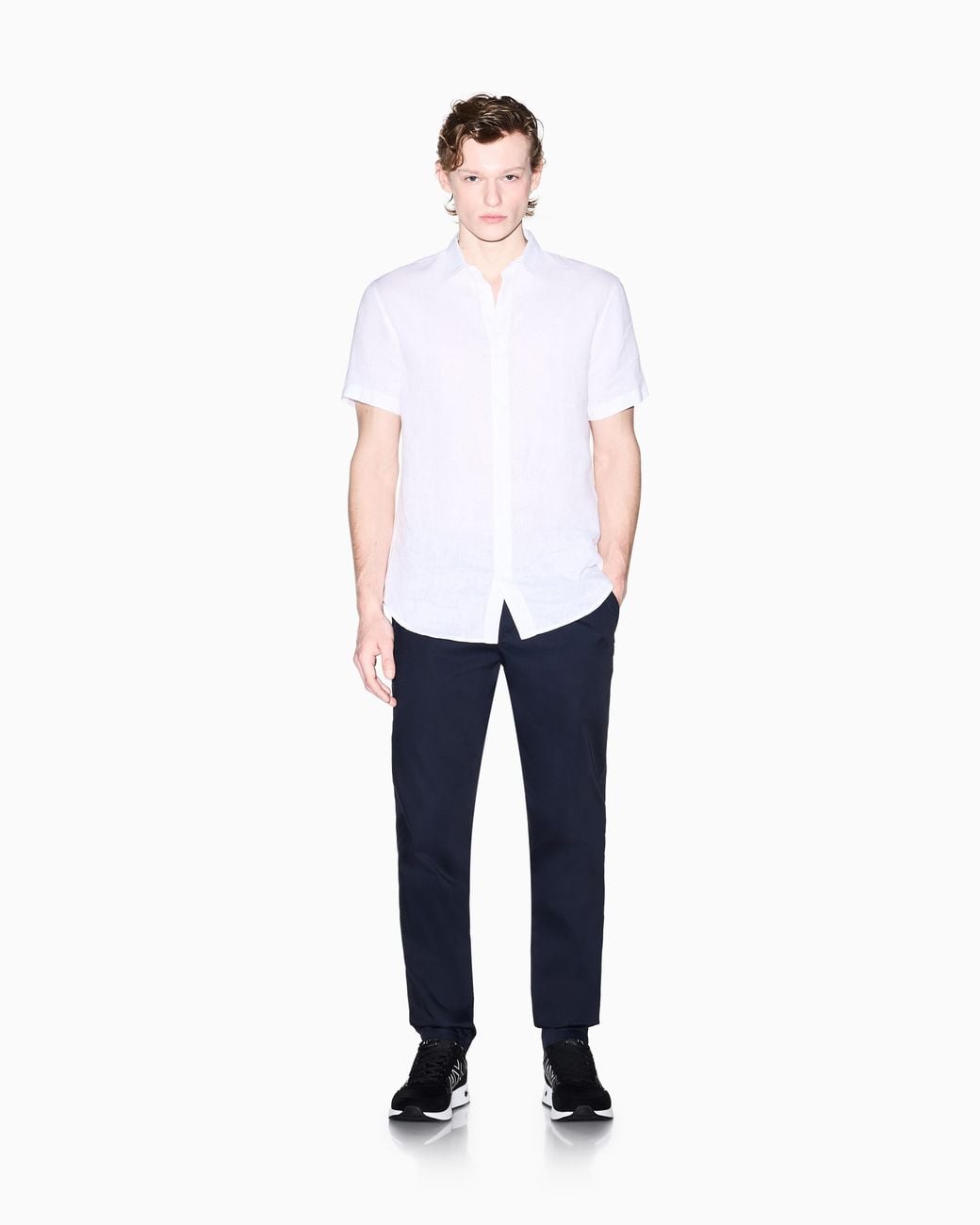 ARMANI EXCHANGE Blue Slim Fit Chinos for men