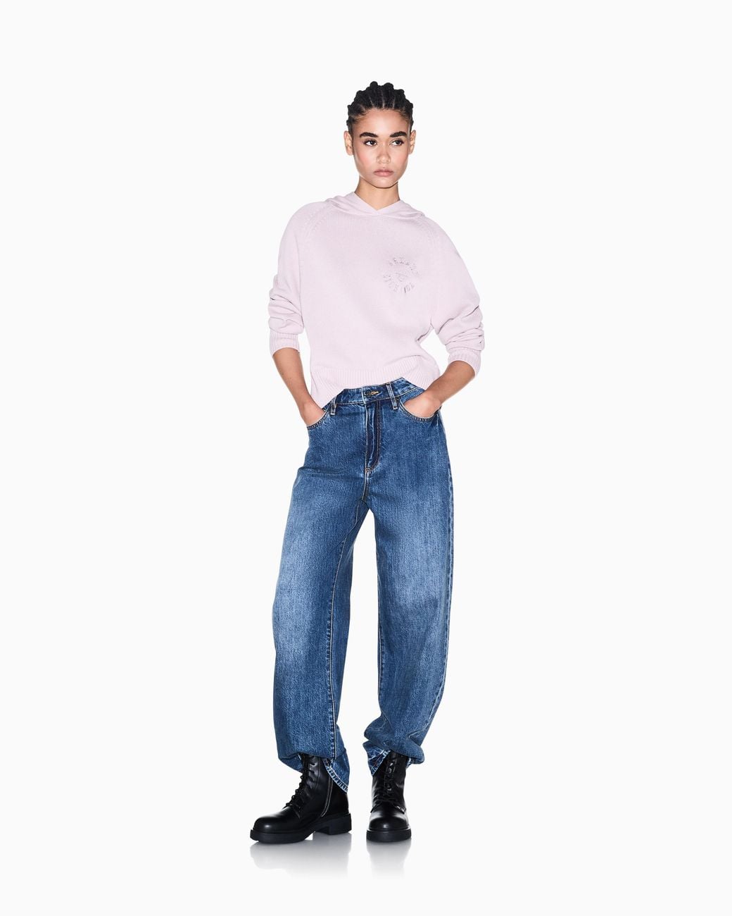 ARMANI EXCHANGE Pink Regular Fit Pullover