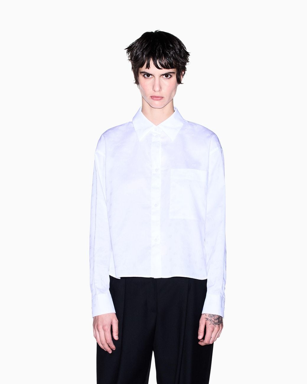 ARMANI EXCHANGE White Regular Fit Shirt