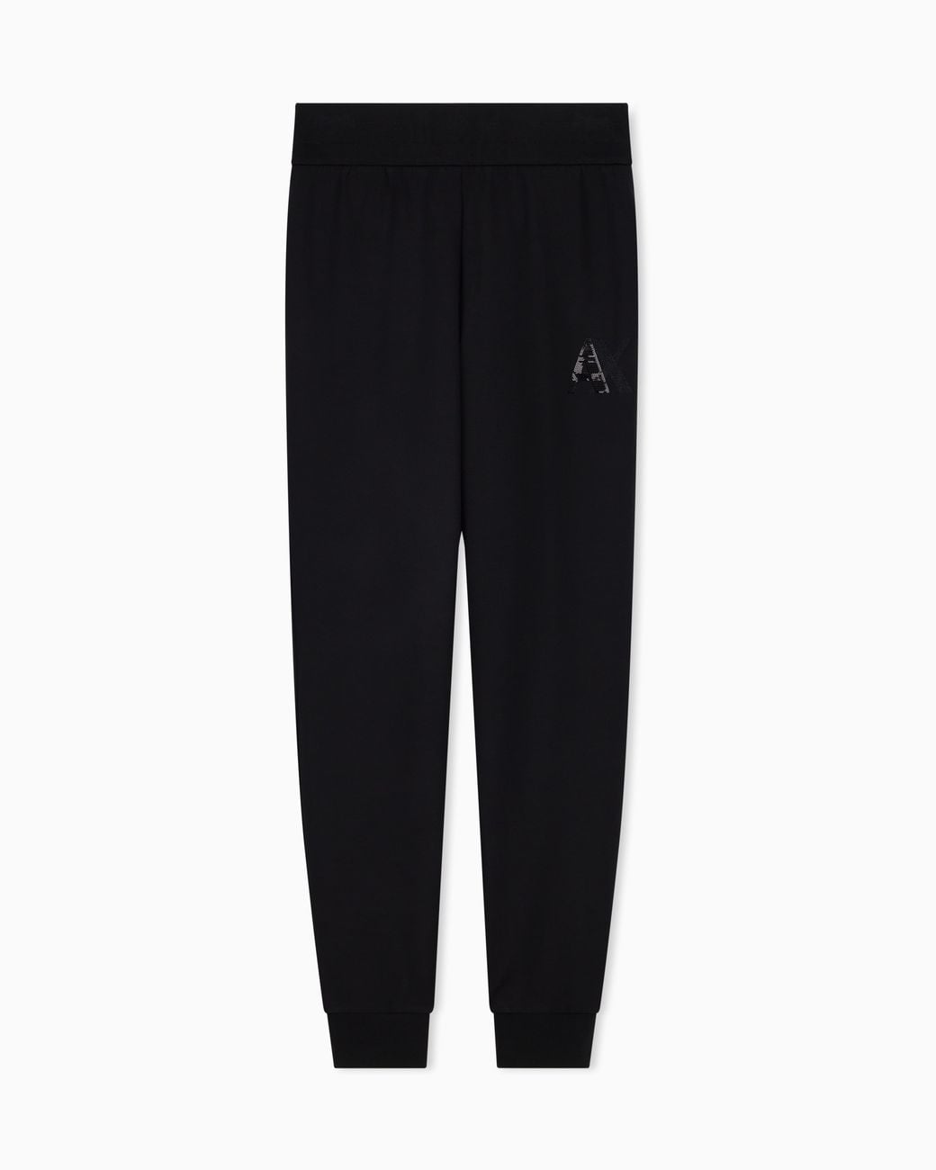 ARMANI EXCHANGE Black Regular Fit Trousers Jersey