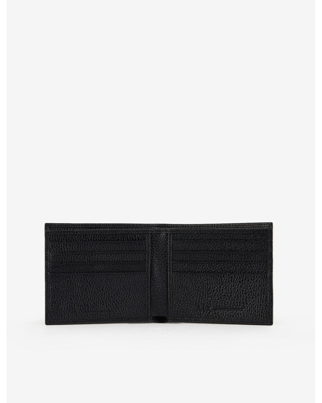 Armani Exchange Leather Wallet And Keychain Set in Black for Men 