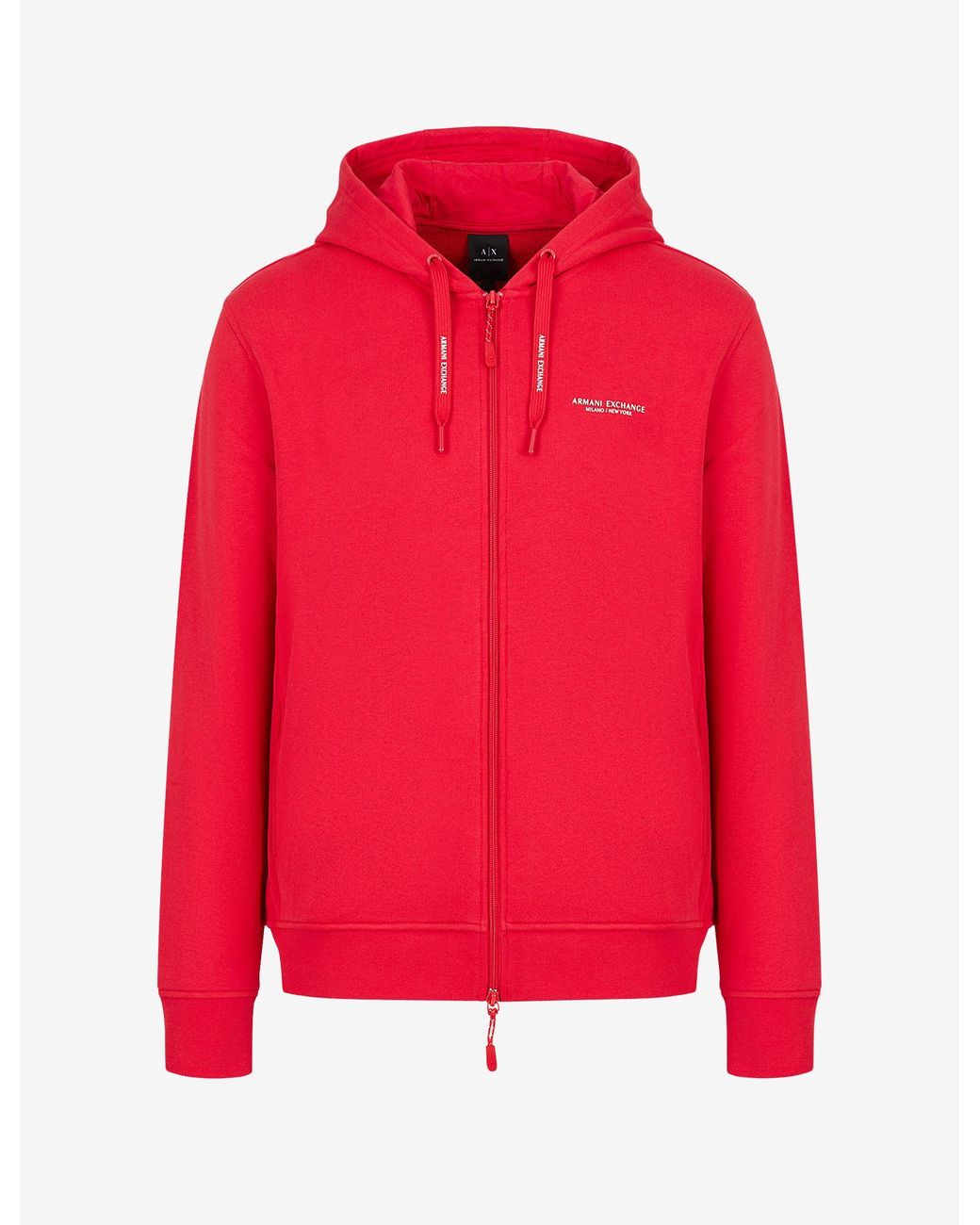 Armani Exchange Hoodie in Red for Men | Lyst