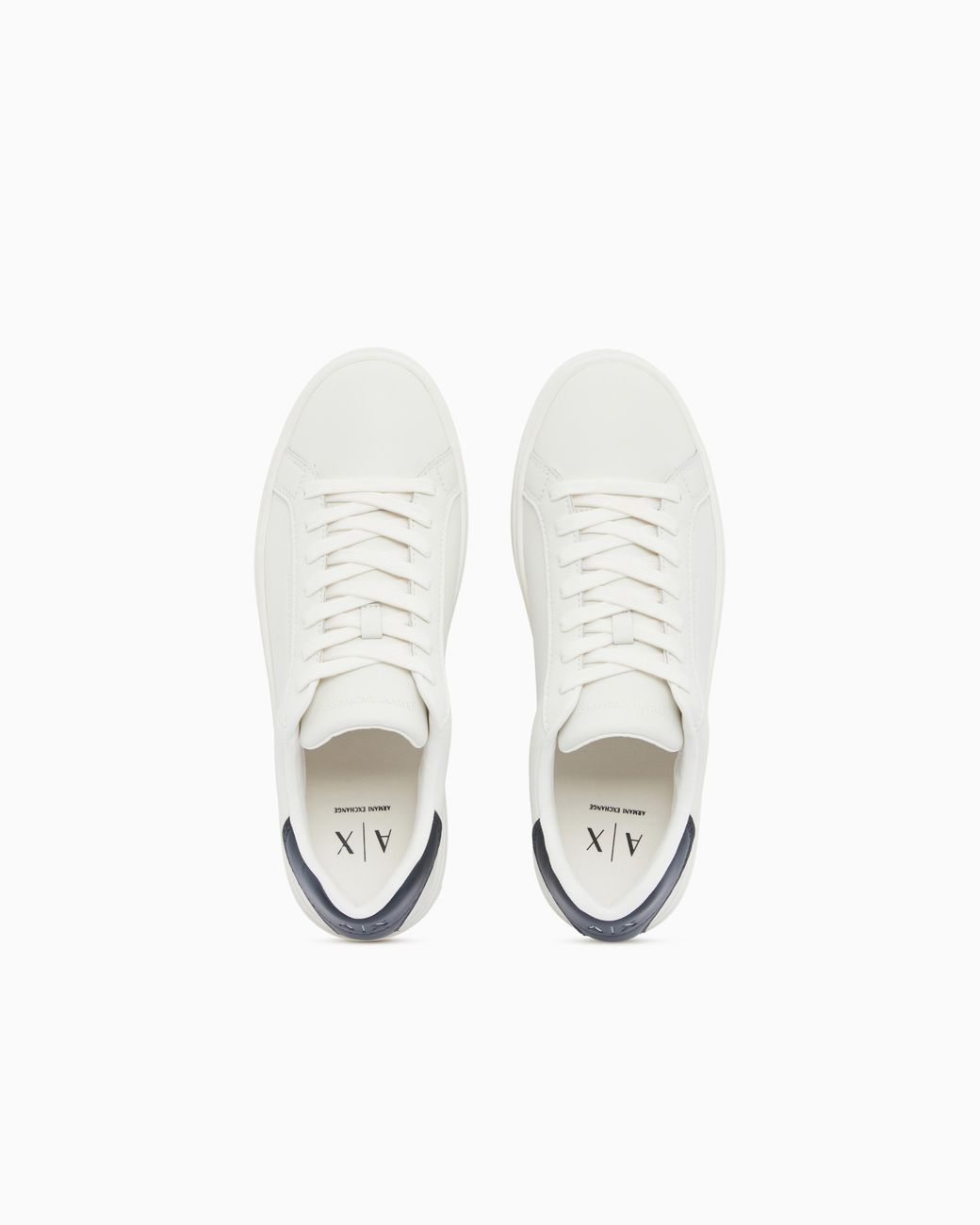 ARMANI EXCHANGE White Sneakers Split Leather With Cotton Lining for men