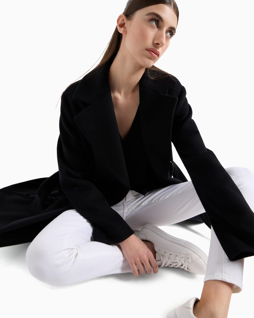 ARMANI EXCHANGE Black Coats