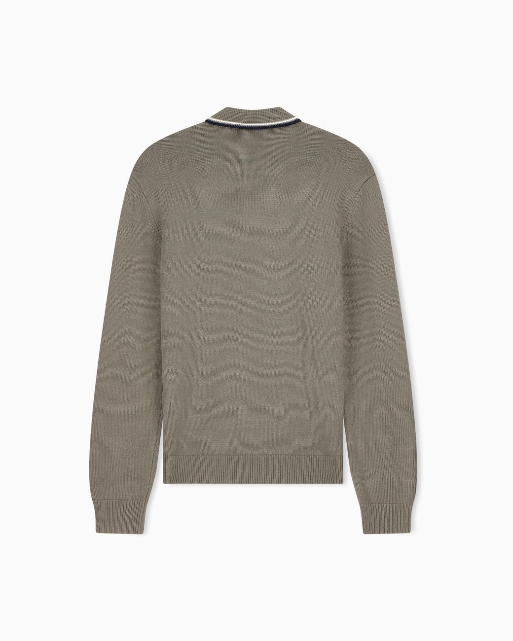 ARMANI EXCHANGE Gray Regular Fit Knit Polo for men