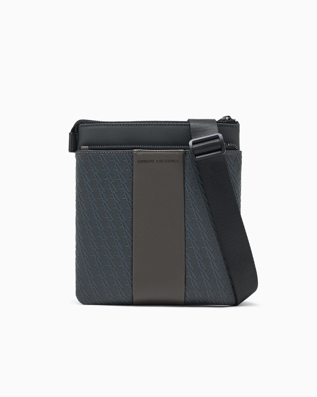 ARMANI EXCHANGE Black Flat Crossbody Messenger Bag for men