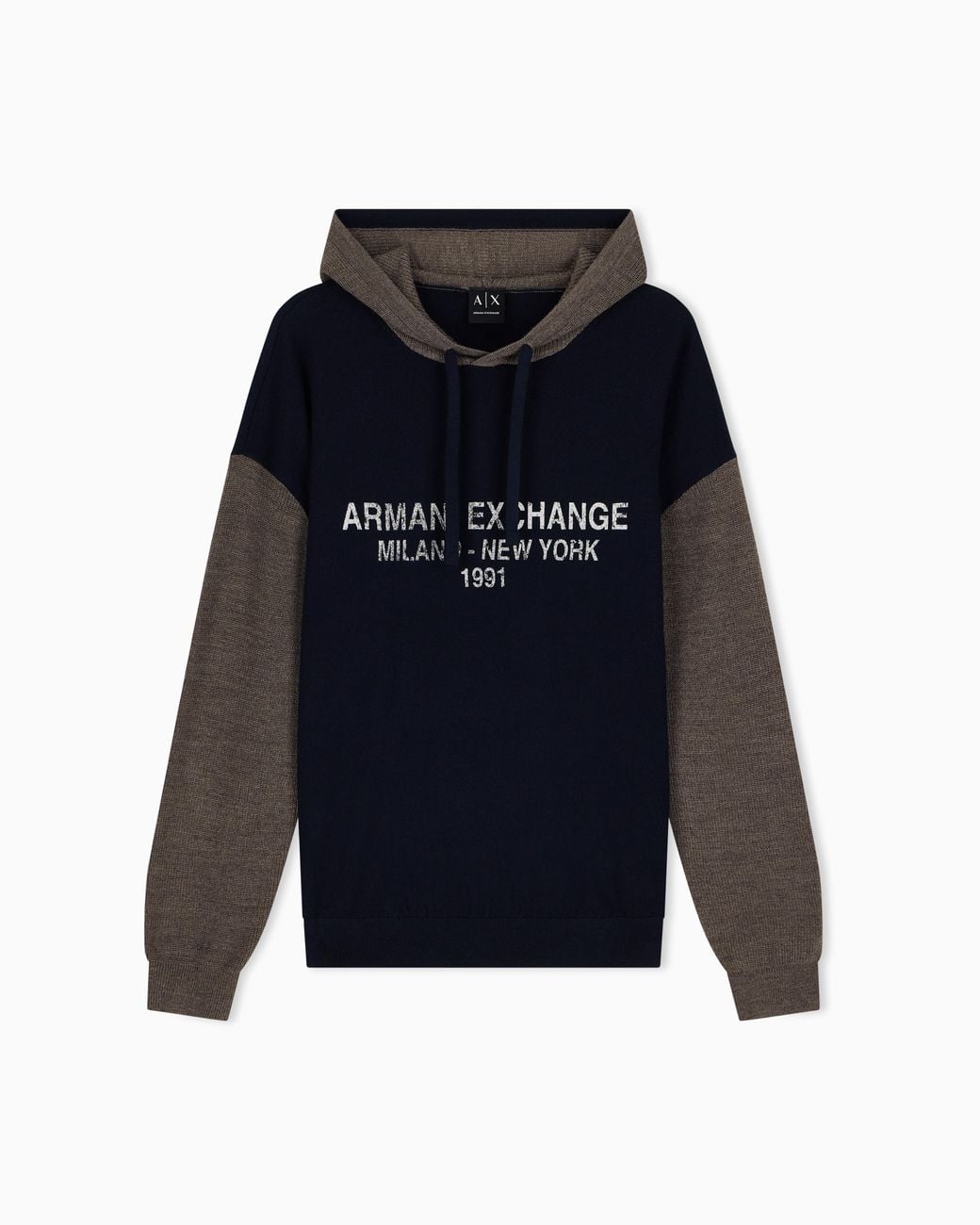 ARMANI EXCHANGE Blue Regular Fit Pullover for men
