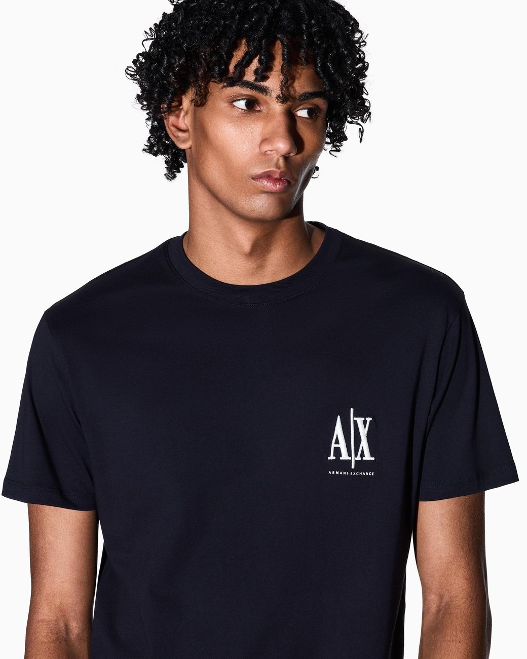 ARMANI EXCHANGE Blue Regular Fit T-Shirt Icon for men