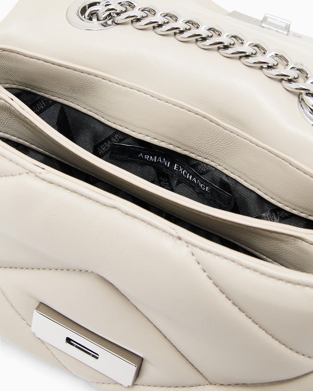 ARMANI EXCHANGE White Mini Bag With Outer Coating And Padding