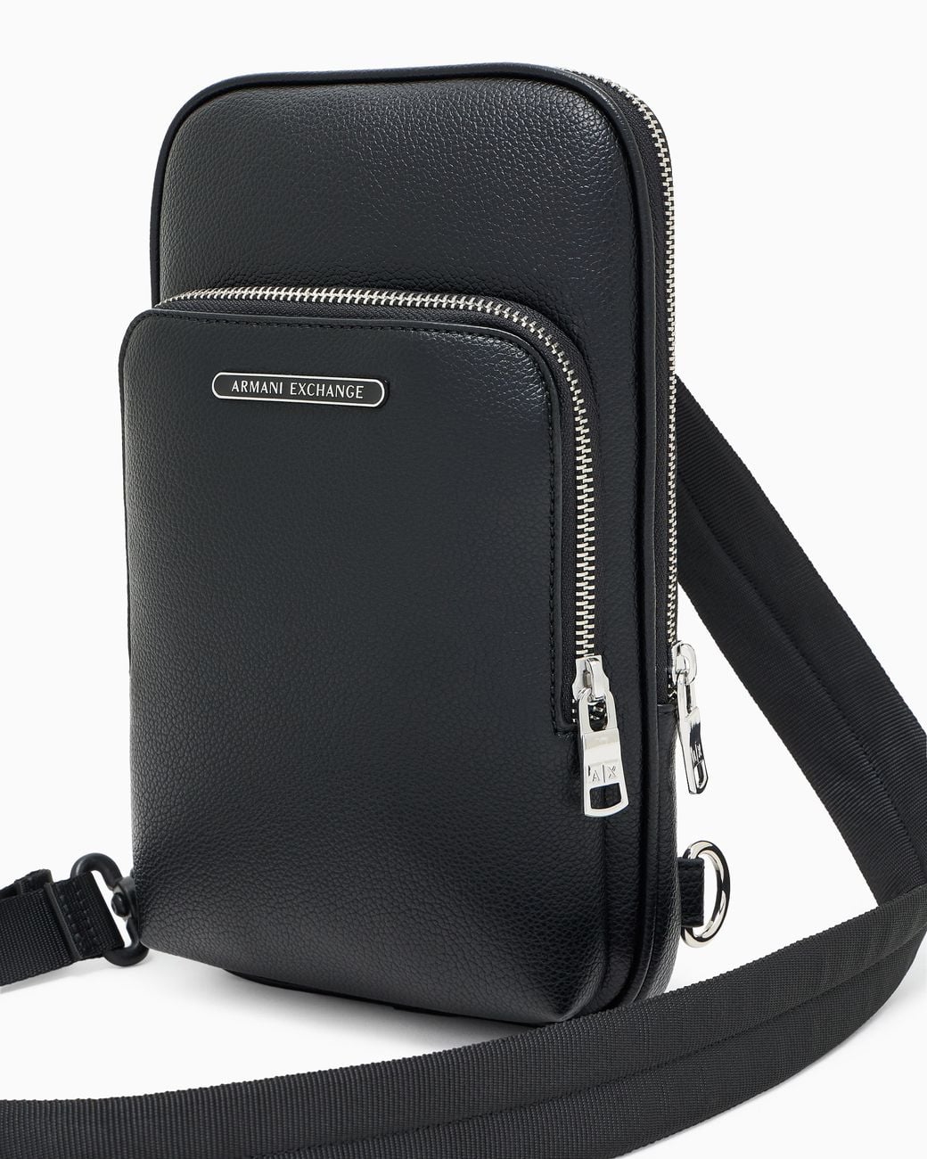 ARMANI EXCHANGE Blue Crossbody Bag With Textured Finish And Adjustable Strap for men
