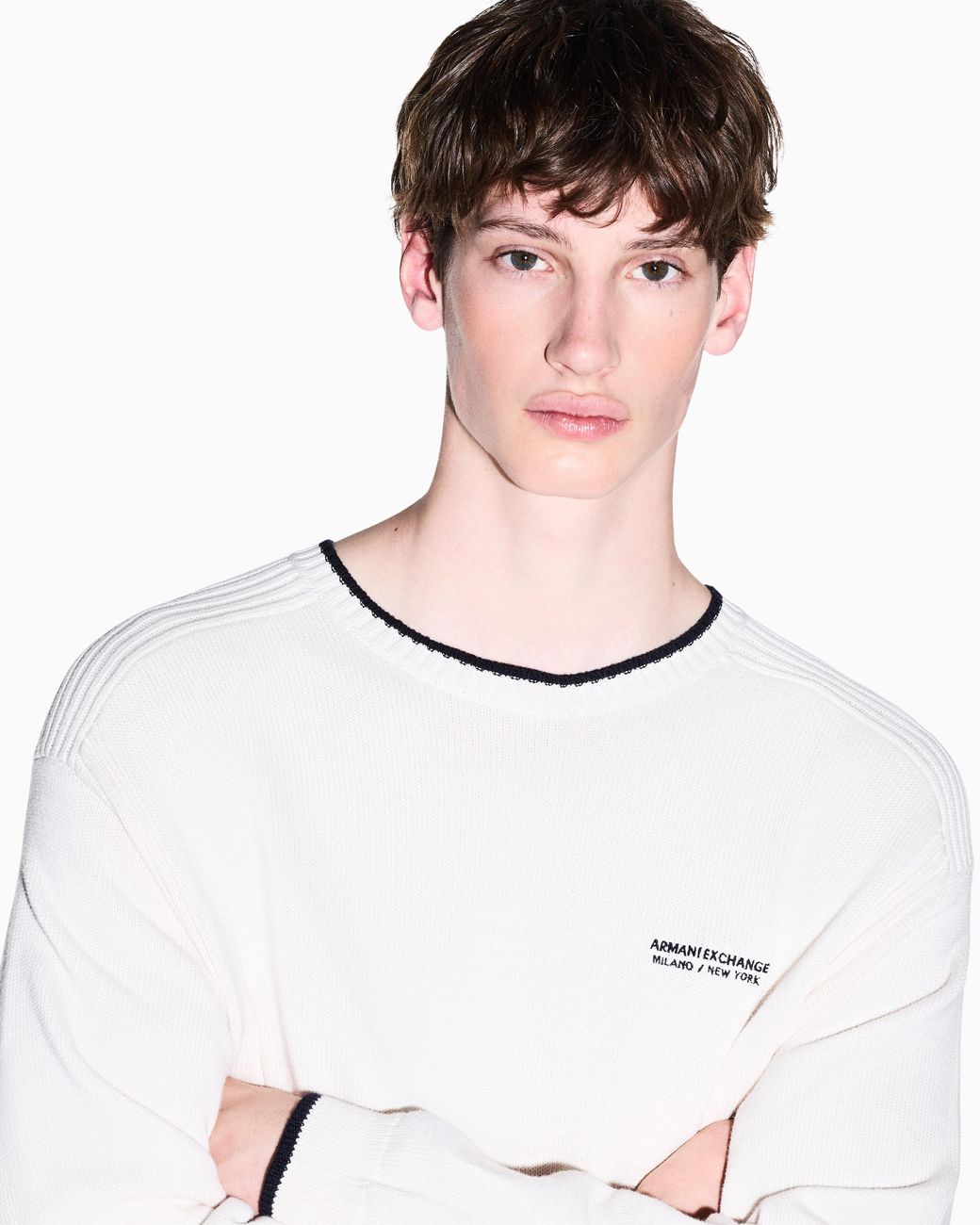 ARMANI EXCHANGE Natural Regular Fit Pullover for men