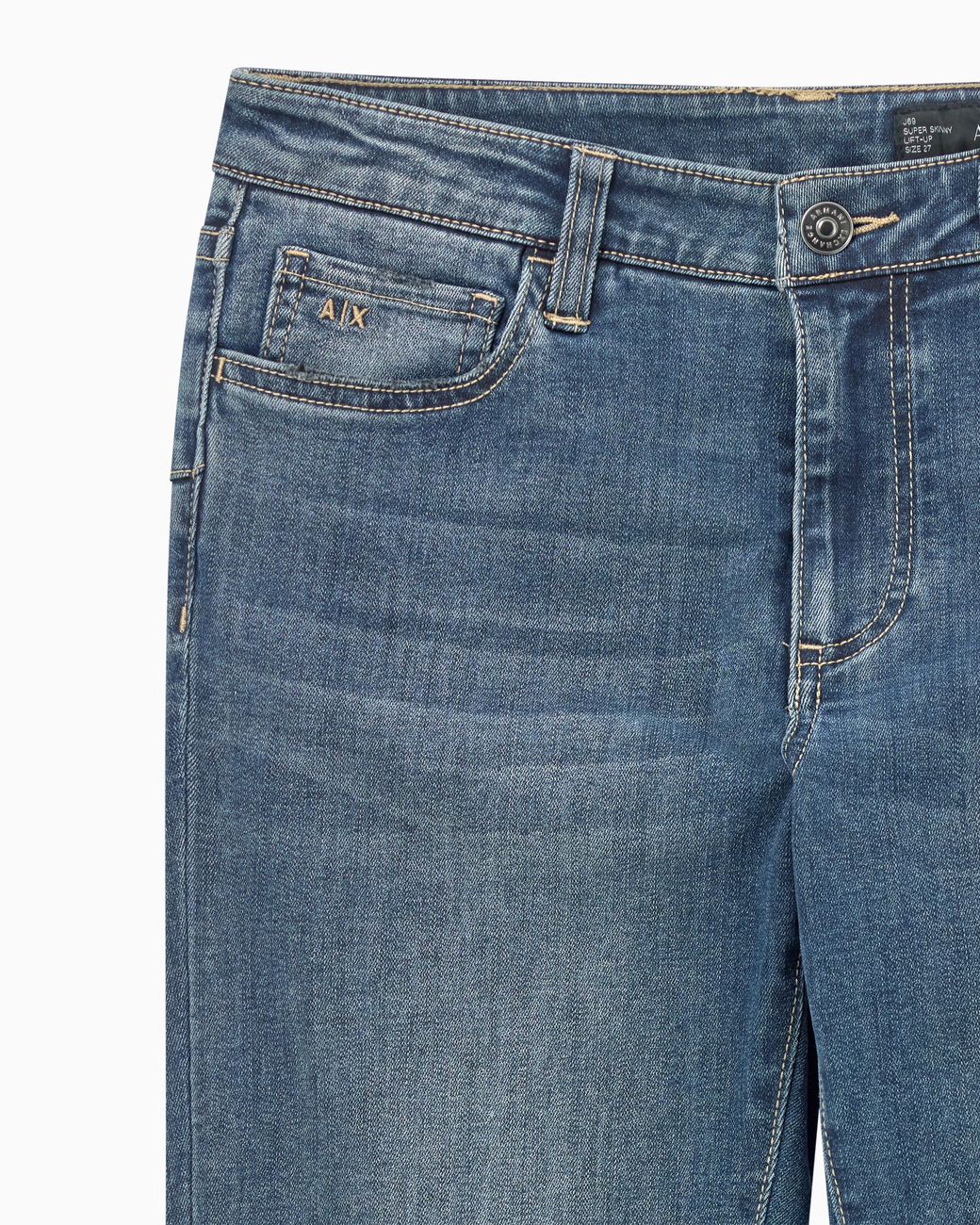 ARMANI EXCHANGE Blue Super Skinny Lift-Up Jeans
