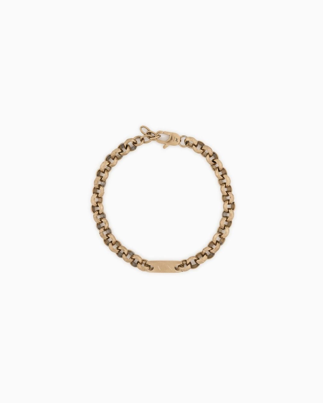 ARMANI EXCHANGE Metallic Stainless Steel Chain Bracelet for men