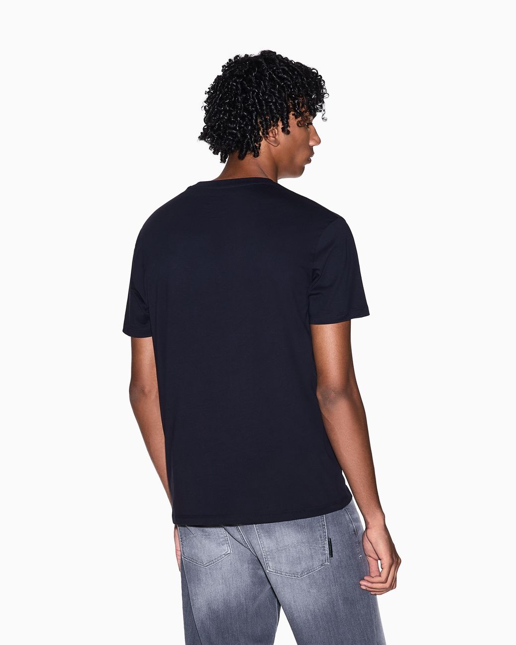 ARMANI EXCHANGE Blue Regular Fit T-Shirt Icon for men
