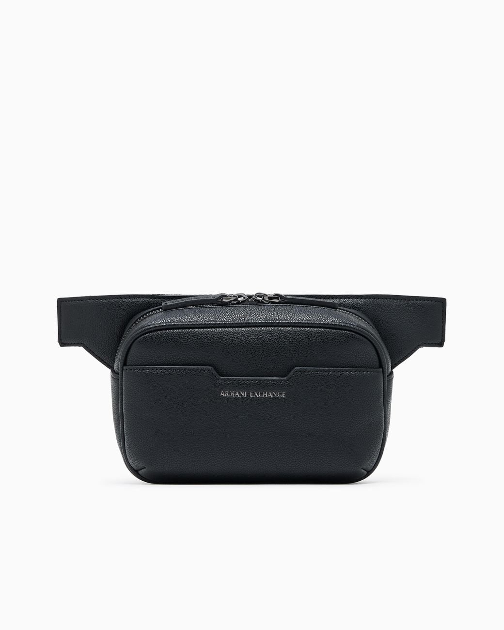 ARMANI EXCHANGE Black Waist Bag With Zipper Closure And Adjustable Strap for men