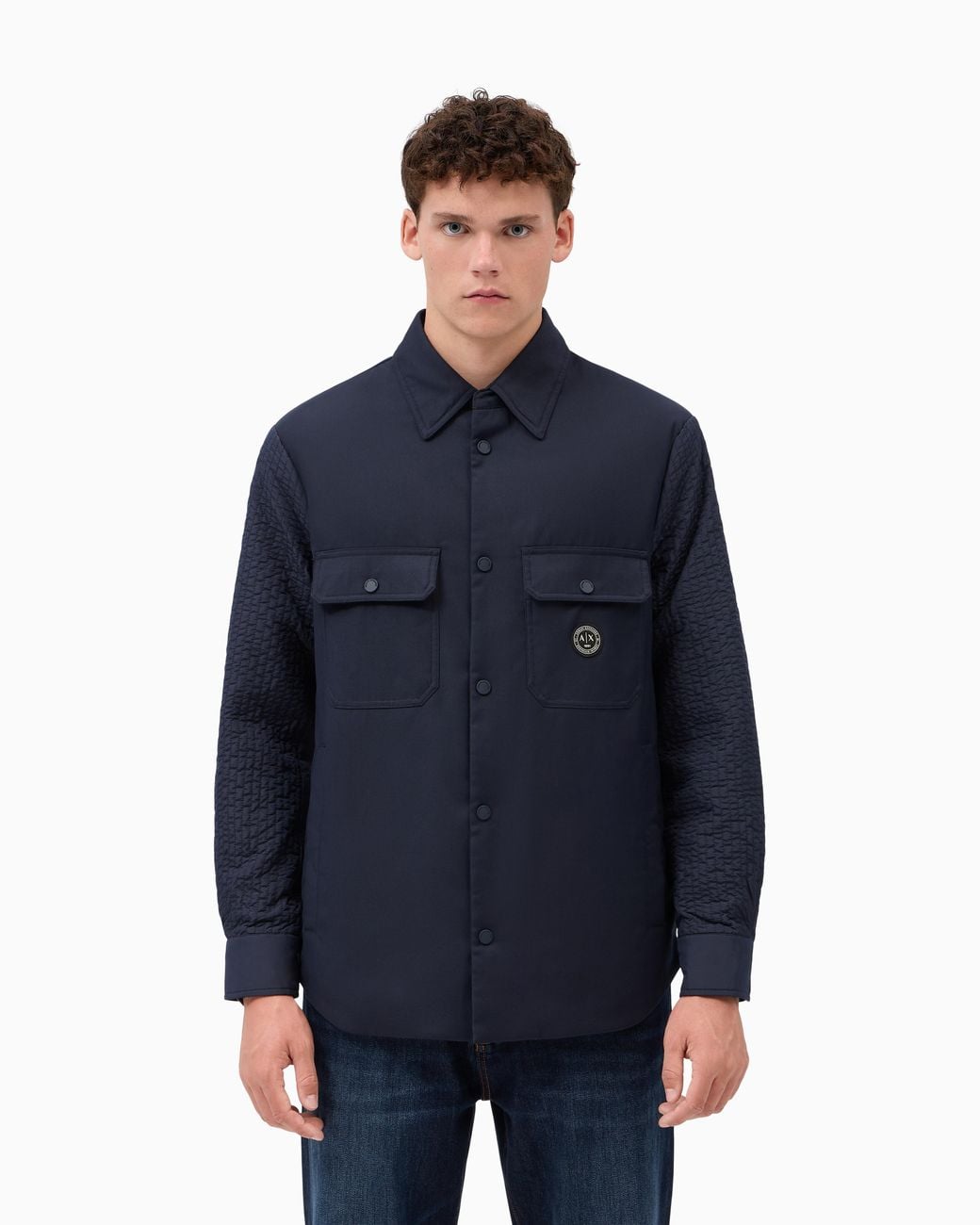 ARMANI EXCHANGE Blue Blouson Jacket for men