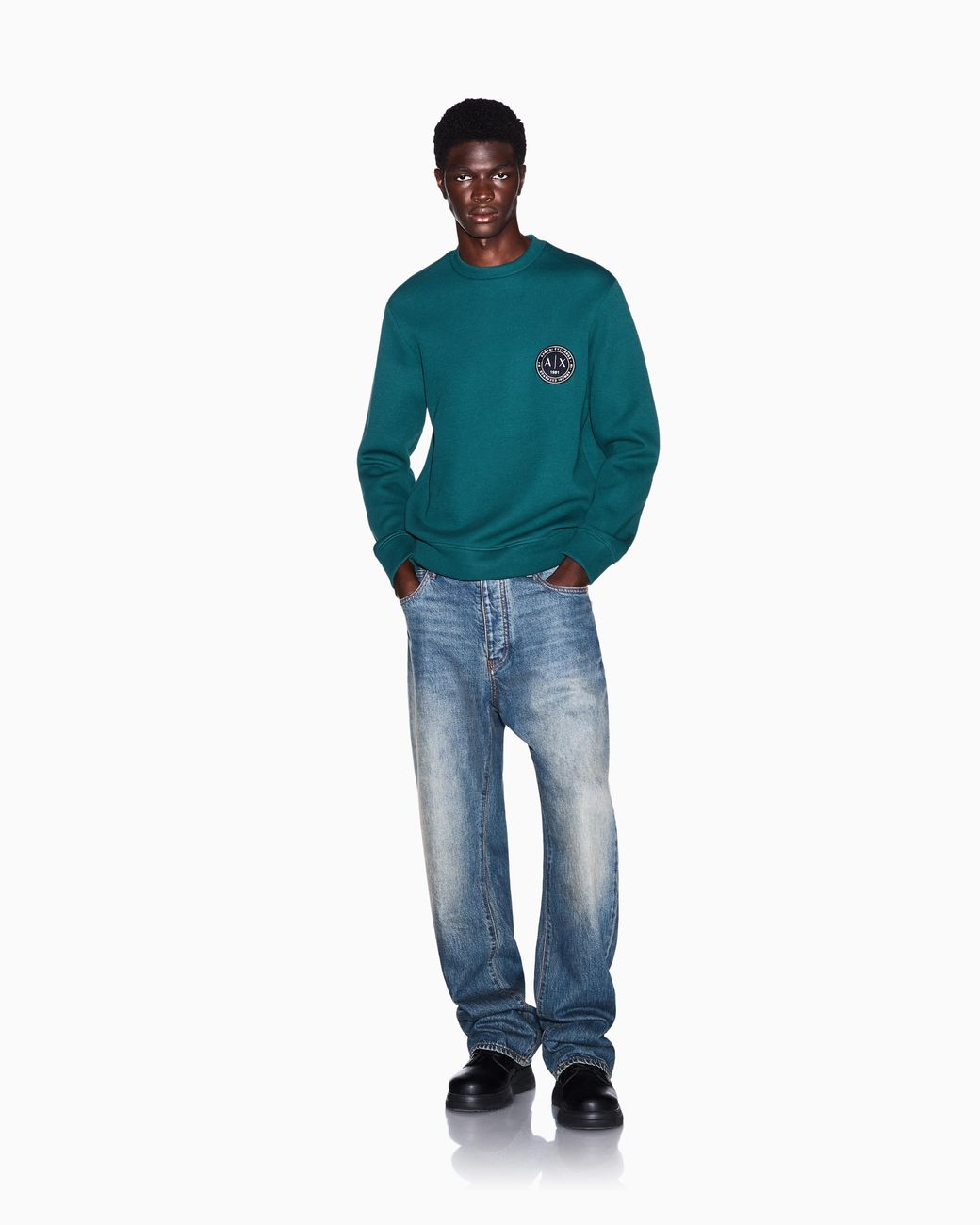ARMANI EXCHANGE Green Sweatshirt for men