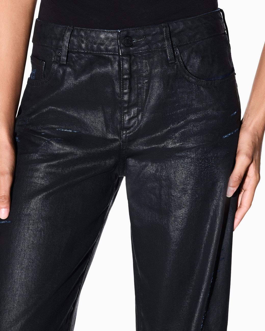 ARMANI EXCHANGE Blue Oversized Fit 5 Pockets Denim Pant