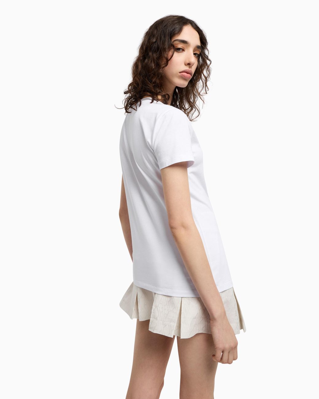 ARMANI EXCHANGE White Regular Fit Awesome T-Shirt