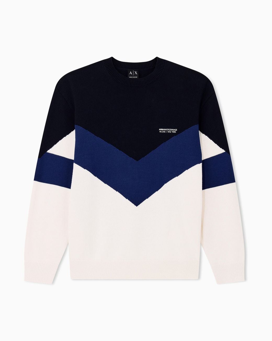 ARMANI EXCHANGE Pullover Regular Aus Baumwolle in Blue für Herren