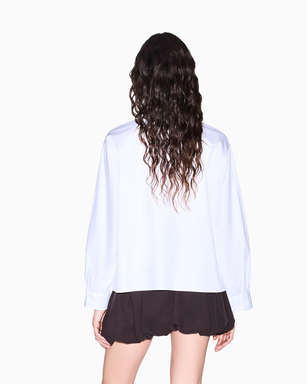 ARMANI EXCHANGE White Regular Fit Shirt Cotton Poplin