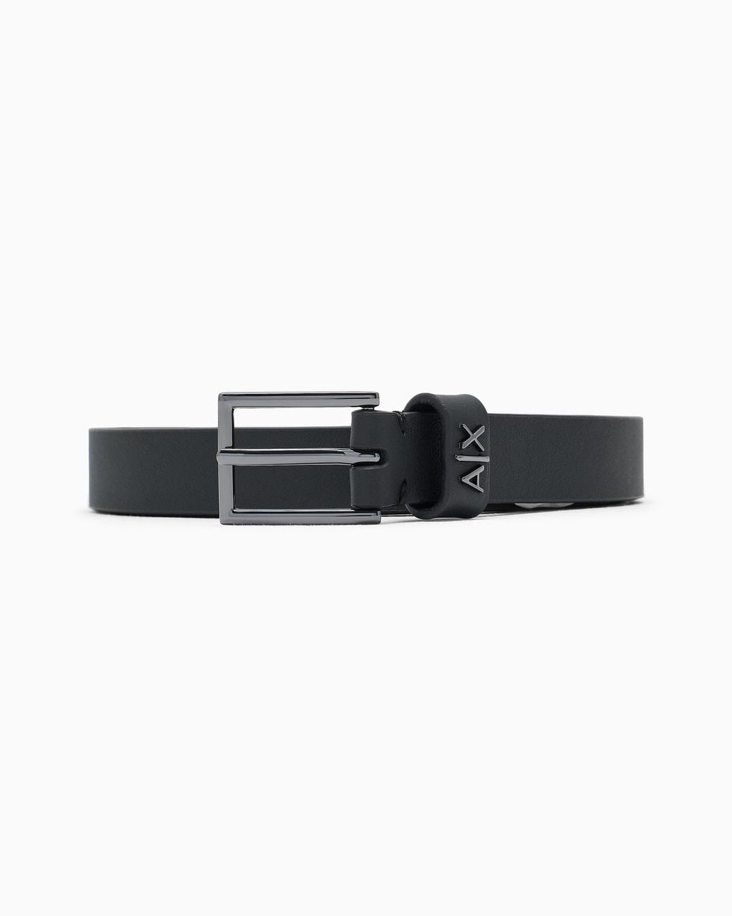 ARMANI EXCHANGE Black Tongue Belt for men