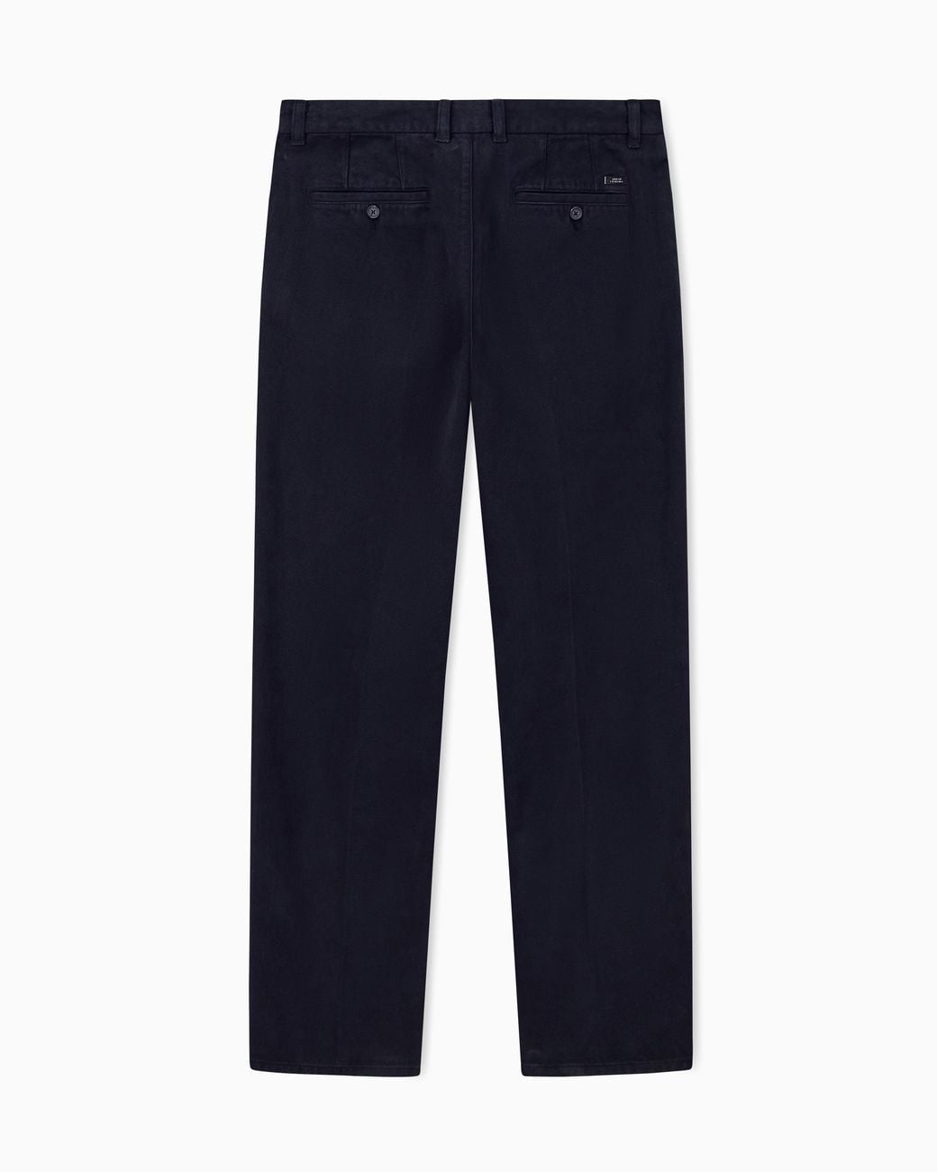 ARMANI EXCHANGE Blue Regular Fit Trousers Garment-Dyed Cotton for men