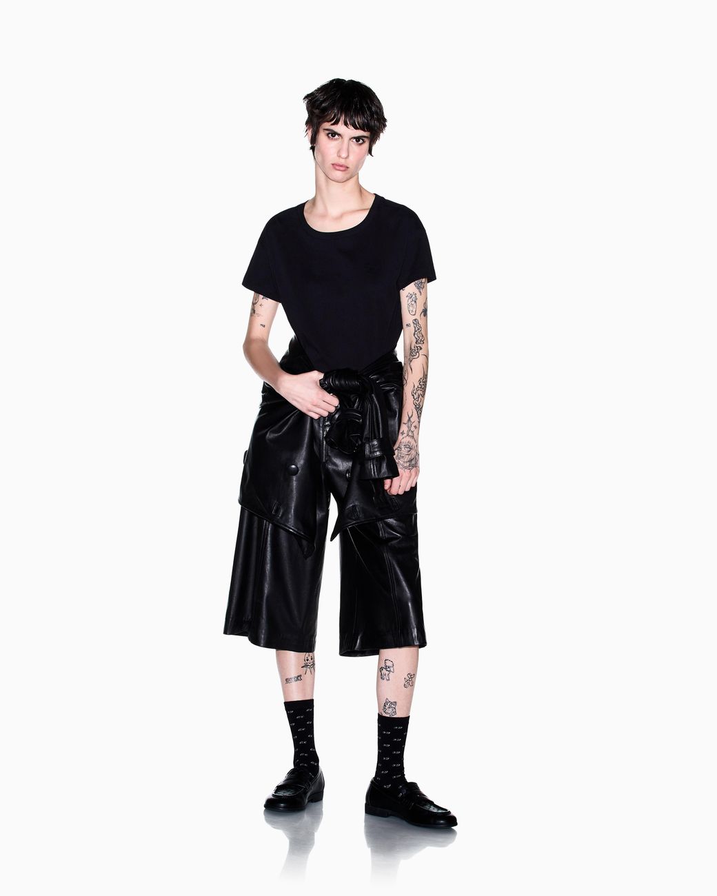 ARMANI EXCHANGE Black Oversized Fit T-Shirt