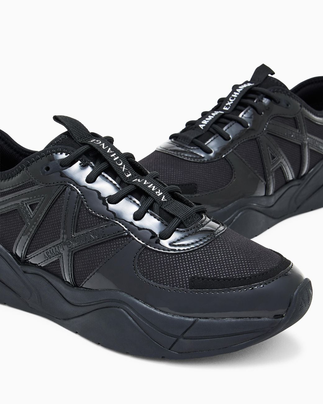 ARMANI EXCHANGE Black Sneakers