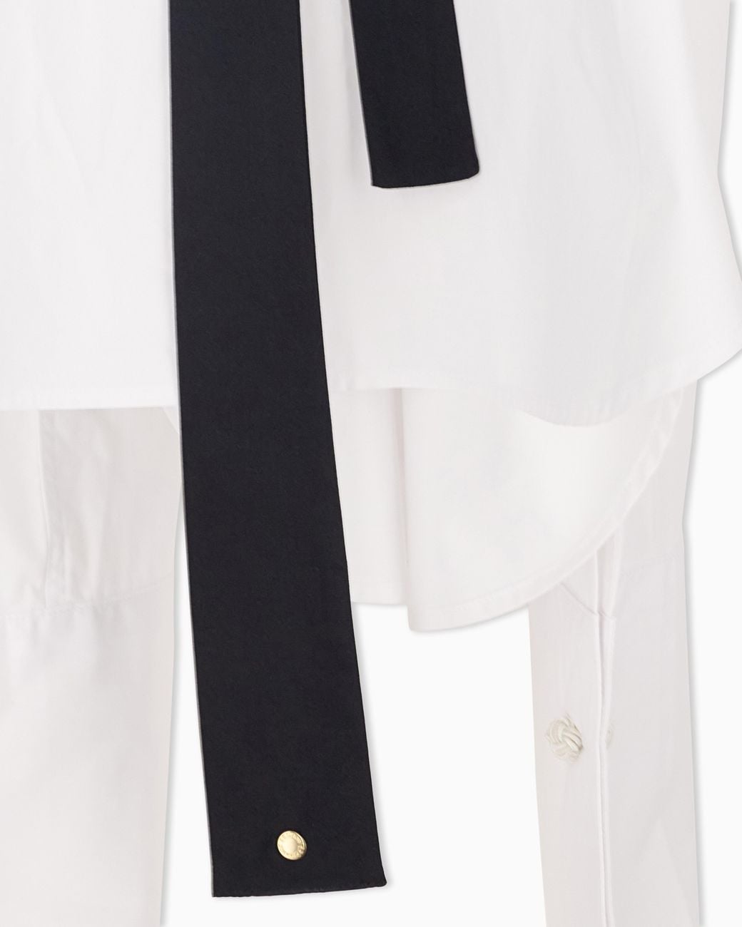 ARMANI EXCHANGE White Regular Fit Shirt Cotton Popeline