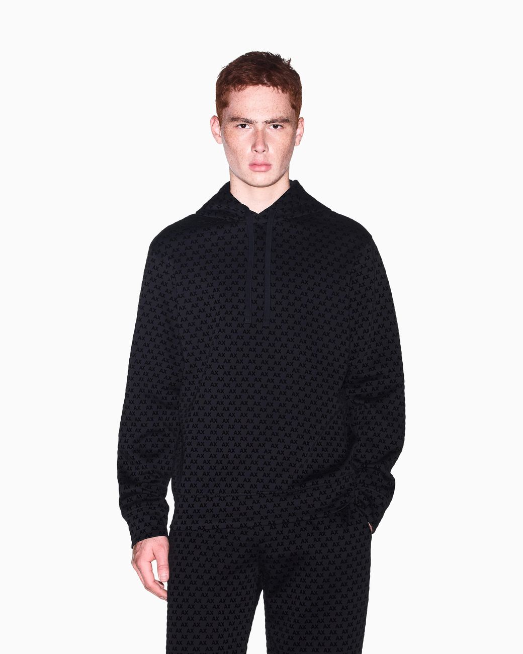 ARMANI EXCHANGE Black Sweatshirt With Regular Fit for men