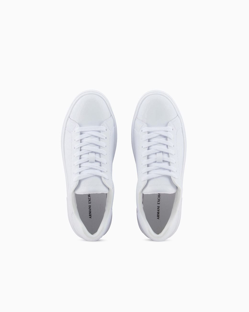 ARMANI EXCHANGE White Low-Top Sneakers