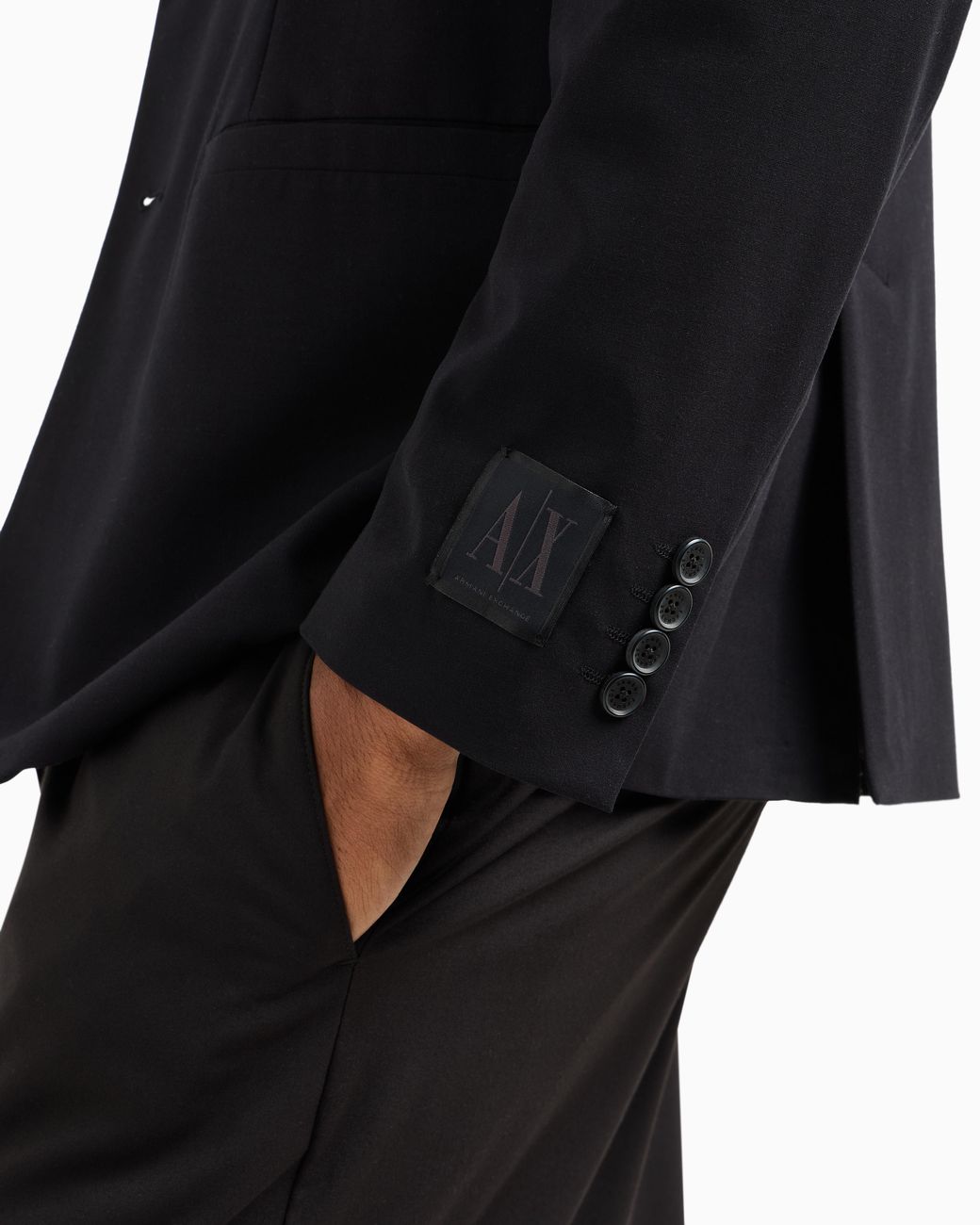 ARMANI EXCHANGE Blue Single Breasted Jacket for men