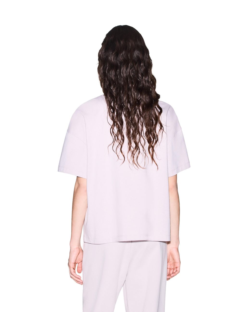 ARMANI EXCHANGE Pink Oversized T-Shirt Heavy Cotton Jersey