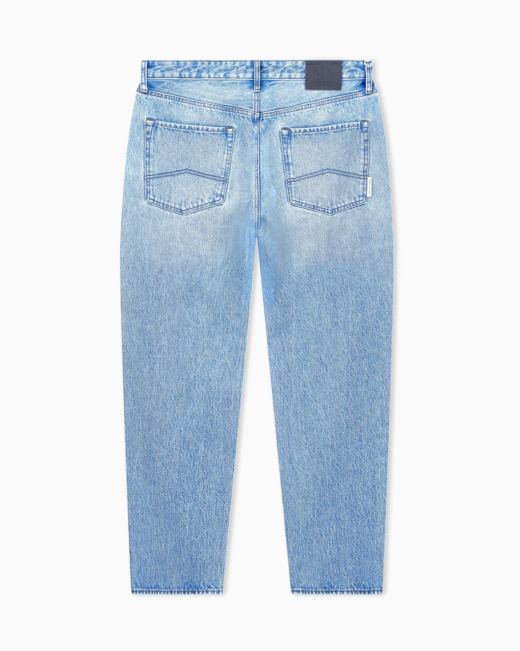 ARMANI EXCHANGE Blue Loose Tapered Fit 5 Pockets Denim Pant for men