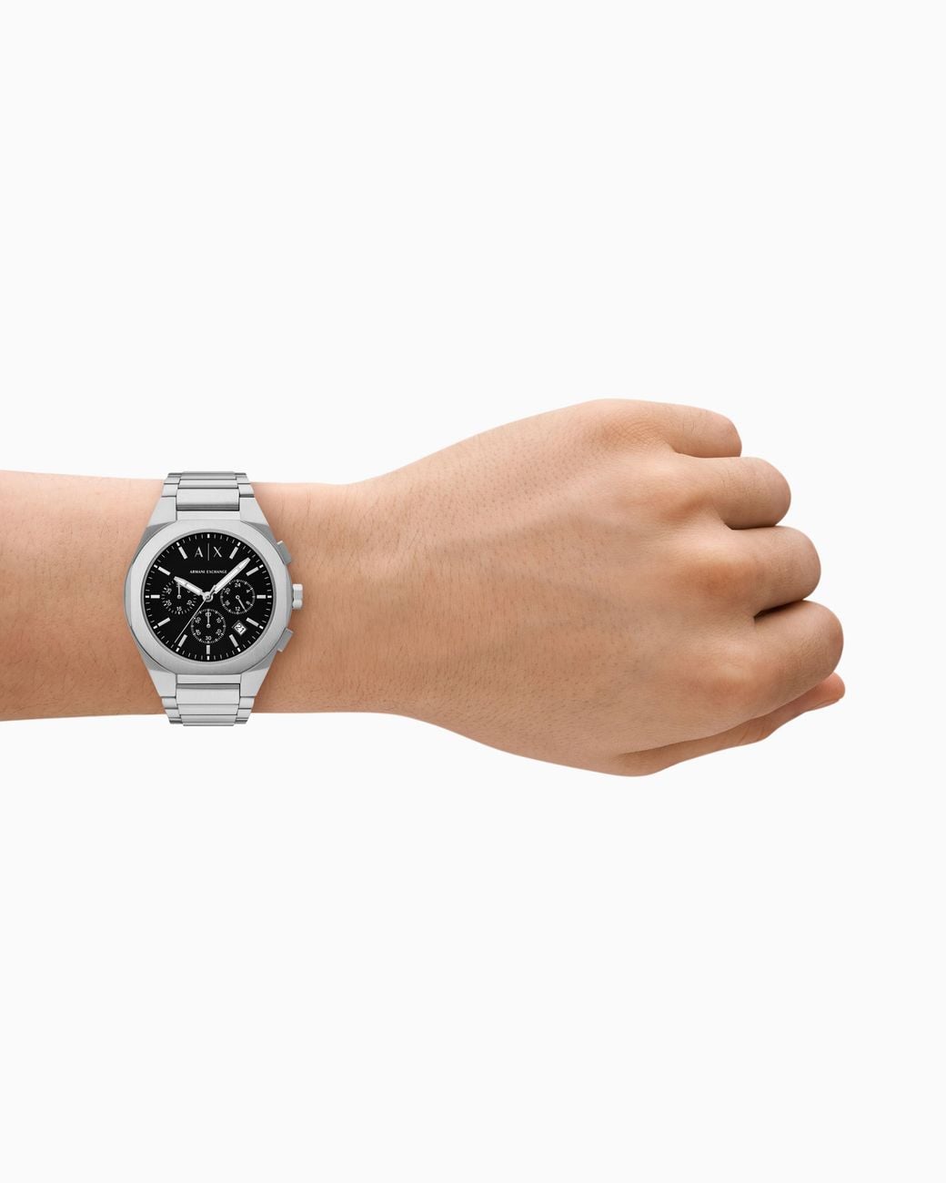 ARMANI EXCHANGE White Chronograph Stainless Steel Watch for men