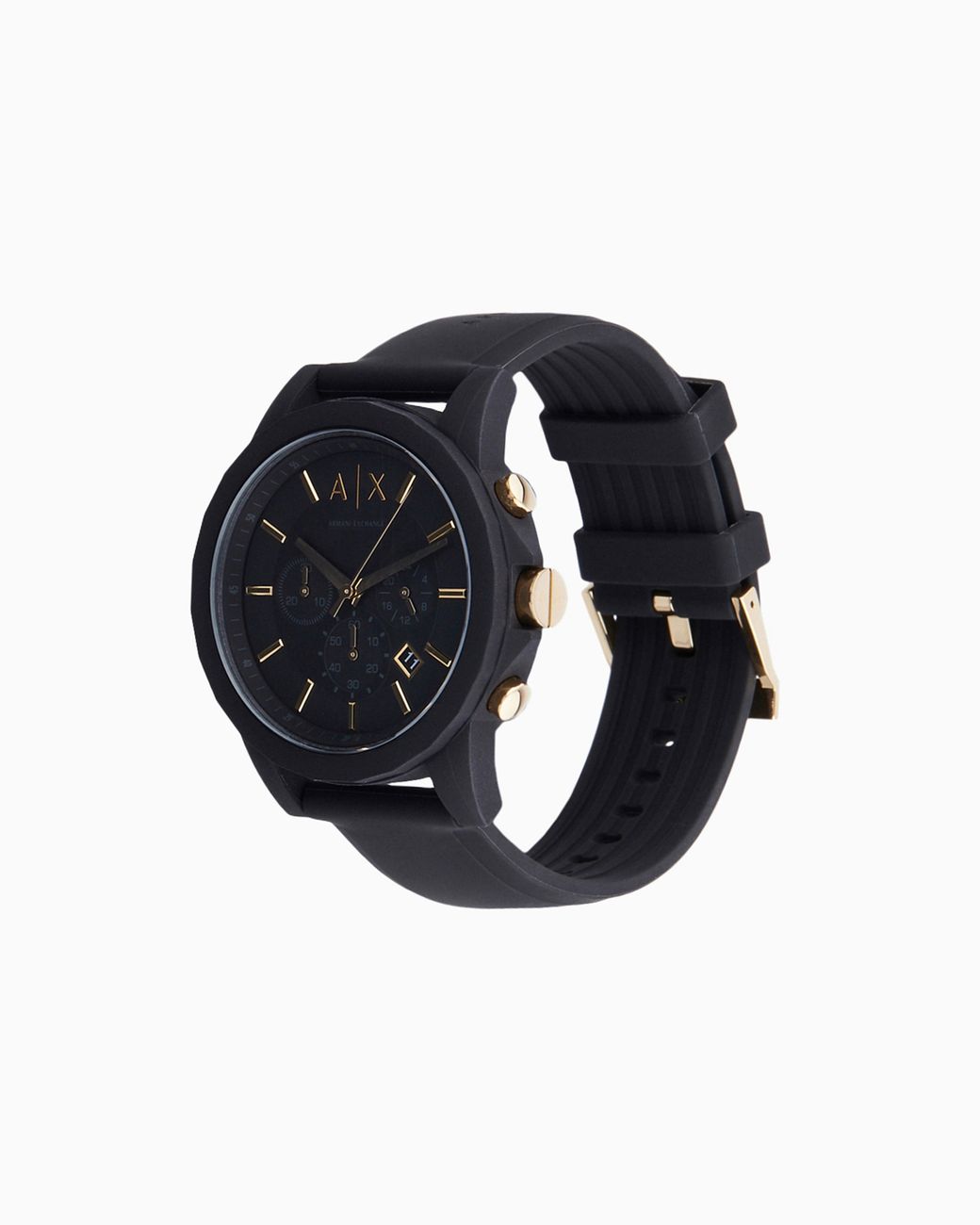 ARMANI EXCHANGE Black Watch And Luggage Tag Set for men