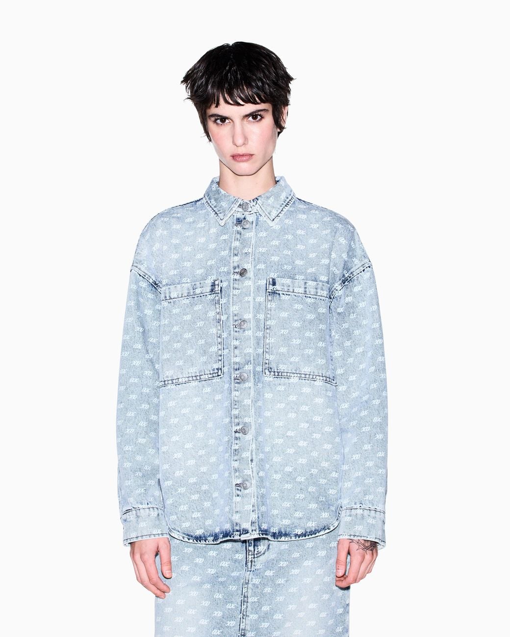 ARMANI EXCHANGE Blue Regular Fit Shirt