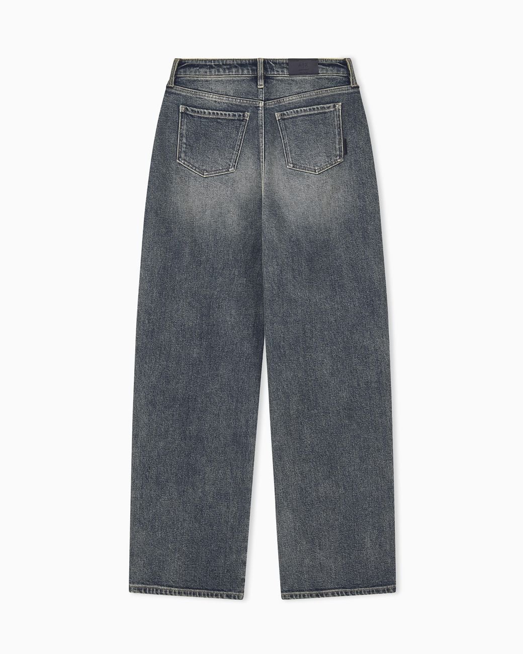 ARMANI EXCHANGE Gray Oversized Fit 5 Pockets Denim Pant With Embellishment
