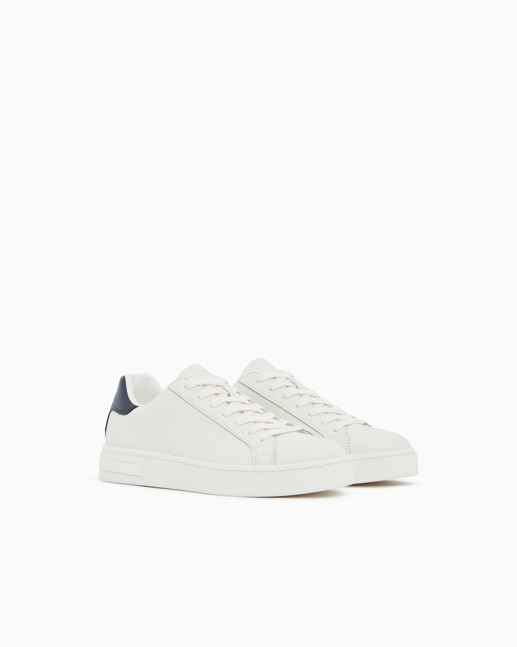 ARMANI EXCHANGE White Sneakers Split Leather With Cotton Lining for men