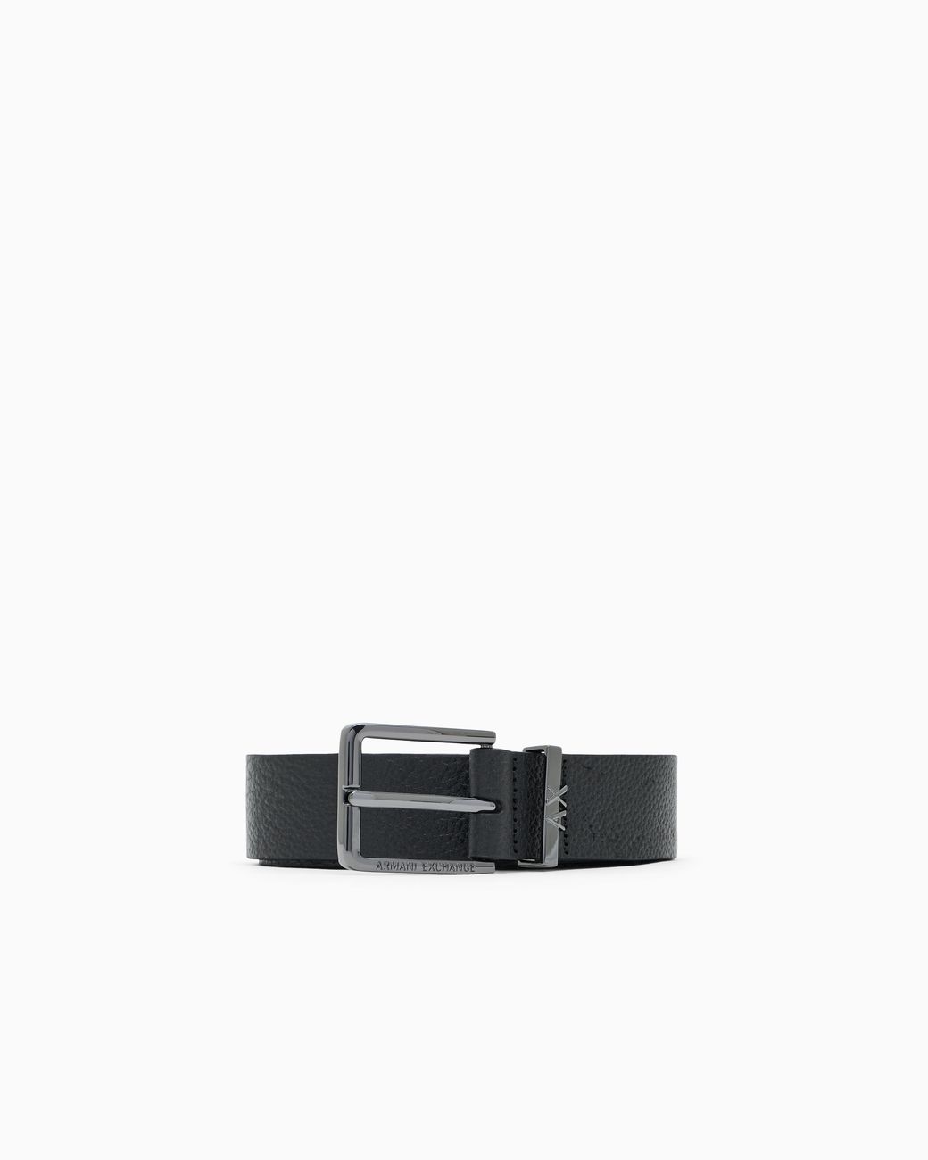 ARMANI EXCHANGE White Tongue Belt for men