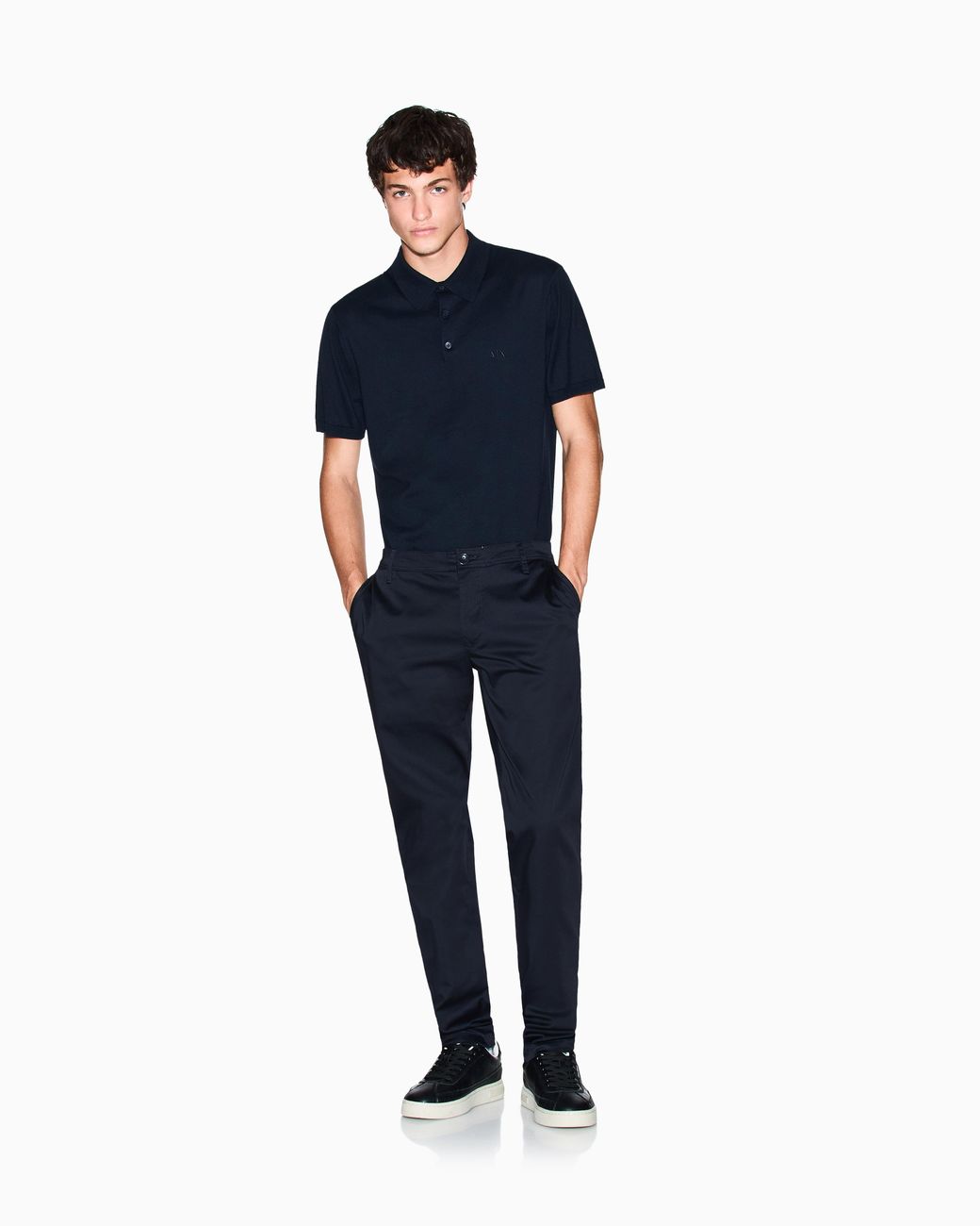 ARMANI EXCHANGE Blue Straight-Leg Chinos for men