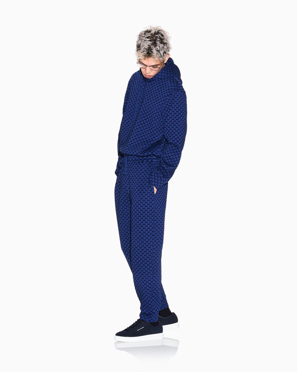ARMANI EXCHANGE Blue Sweatshirt With Regular Fit for men