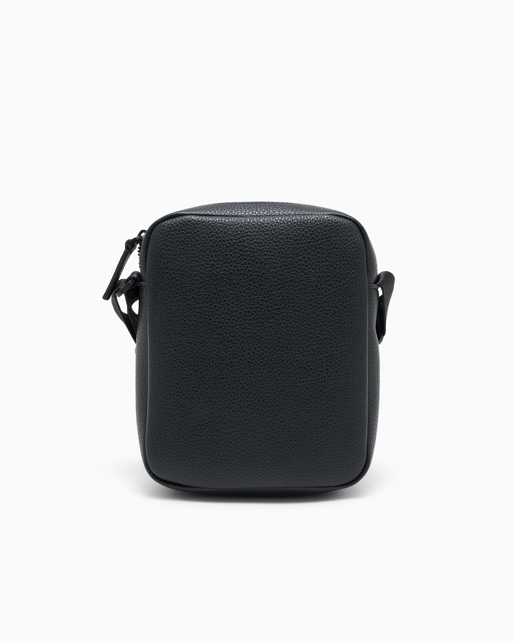 ARMANI EXCHANGE Black Textured Crossbody Bag With An Embossed Logo On The Flap for men