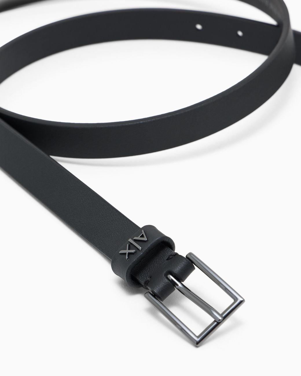 ARMANI EXCHANGE Black Tongue Belt for men